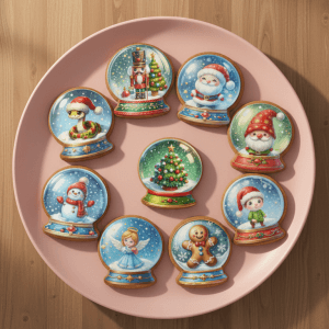 SnowGlobe Christmas Cookies